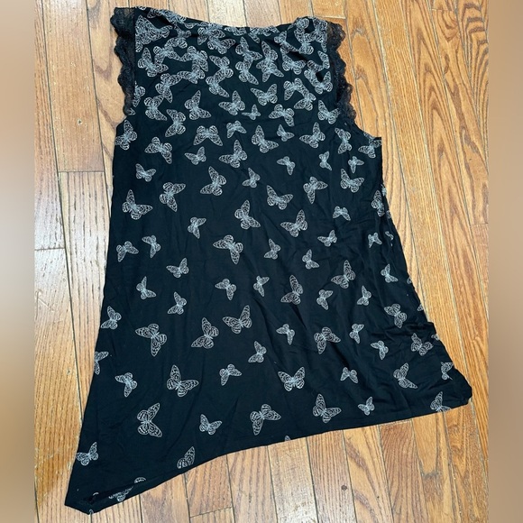 Soma Black Butterfly Pattern Tank Top - Picture 6 of 8